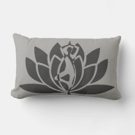 グレーグレー可逆ホリスティック ランバークッション