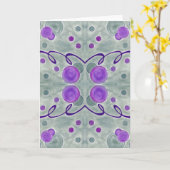 グレーグローブブランケットグリーティングカード カード (黄色い花)