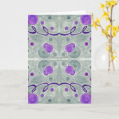 グレーグローブブランケットグリーティングカード カード (黄色い花)