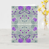 グレーグローブブランケットグリーティングカード カード (黄色い花)