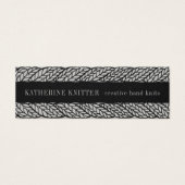 グレーケーブルニット3x1ミニ名刺 (正面)