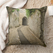 グレーコブルストーン通り（フランス） クッション (ブランケット)