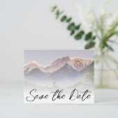 グレーコロラドマウンテンウェディングザデイト ポストカード (スタンド正面)