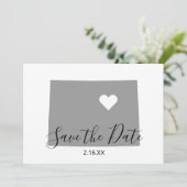 グレーコロラド地図の形 セーブザデート (スタンド正面)