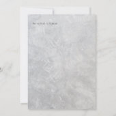 グレーコンクリートとパープル結婚式招待状 招待状 (裏面)