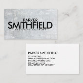 グレーコンクリートストーン名刺 名刺 (正面/裏面)