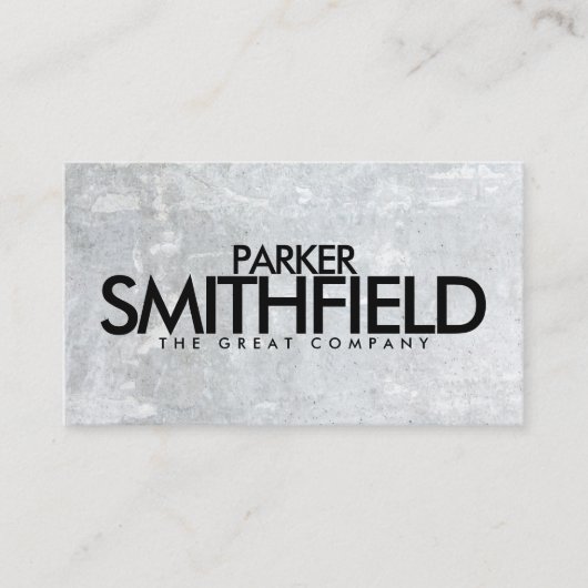グレーコンクリートストーン名刺 名刺 (正面)