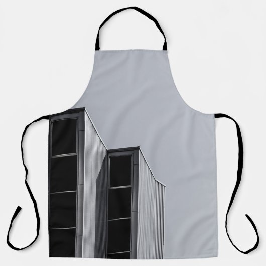 グレーコンクリート建物 エプロン (正面)