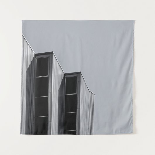 グレーコンクリート建物 タペストリー (正面)