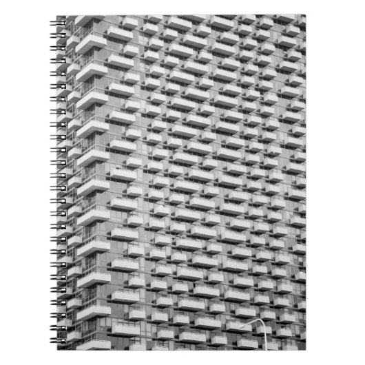 グレーコンクリート建物 ノートブック (正面)