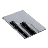 グレーコンクリート建物 ノートブック (右側)