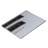 グレーコンクリート建物 ノートブック (左側)