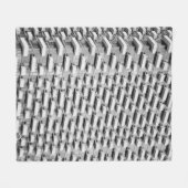 グレーコンクリート建物 フリースブランケット (正面(横))