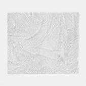 グレーコンクリート表面 フリースブランケット (正面(横))