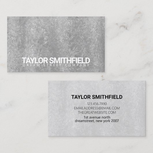 グレーコンクリート 名刺 (正面/裏面)