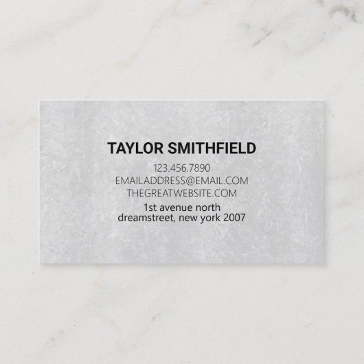 グレーコンクリート 名刺 (裏面)