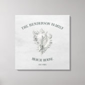 グレーコンチシェルキャンバス印刷 キャンバスプリント (正面)