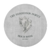 グレーコンチシェル切断板 カッティングボード (正面)