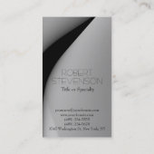 グレーコンテンポラリーエテ実在ートの名刺 名刺 (裏面)