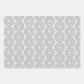 グレーコンテンポラリーオングレー ラッピングペーパーシート (正面3)