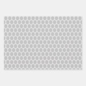 グレーコンテンポラリーオングレー ラッピングペーパーシート (正面)