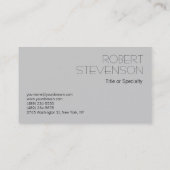 グレーコンテンポラリー旅行代理店 名刺 (裏面)