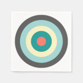 グレーコンビネーションブルズイバイシャーリーテイラー スタンダードカクテルナプキン (正面)