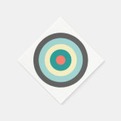 グレーコンビネーションブルズイバイシャーリーテイラー スタンダードカクテルナプキン (角)