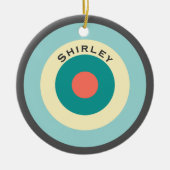 グレーコンビネーションブルズイバイシャーリーテイラー セラミックオーナメント (正面)