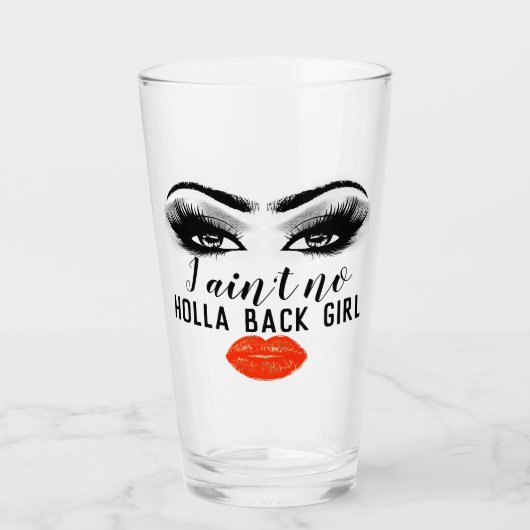 グレーコーラルガーリーパワーキスメイクアップまばたき タンブラーグラス (正面)