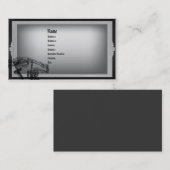 グレーゴシック様式の名刺の色合い 名刺 (正面/裏面)