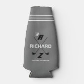 グレーゴルフカパーソナライズされたンボクールトル ボトルクーラー (正面)