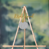 グレーゴールデンカボチャ秋花嫁モダン隊 アクリルサイン (ニュートラル)