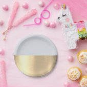 グレーゴールドフォイル素朴イエスフェイクキリスト牧師 ペーパープレート (パーティー)