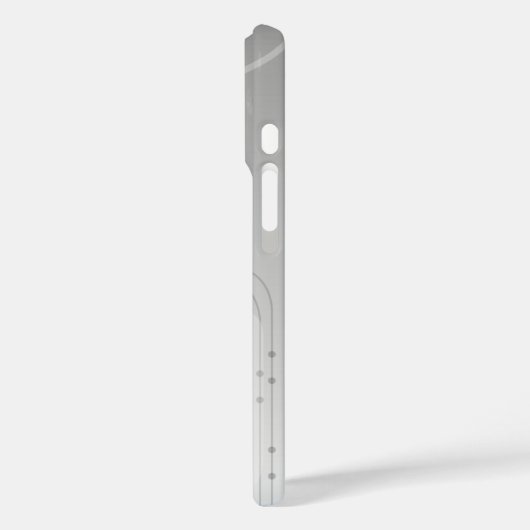 グレーサイバースペースくもの巣2.0スタイル Case-Mate iPhoneケース (裏面 / 左)