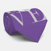 グレーサッカーネックレスを愛する ネクタイ (ロール)