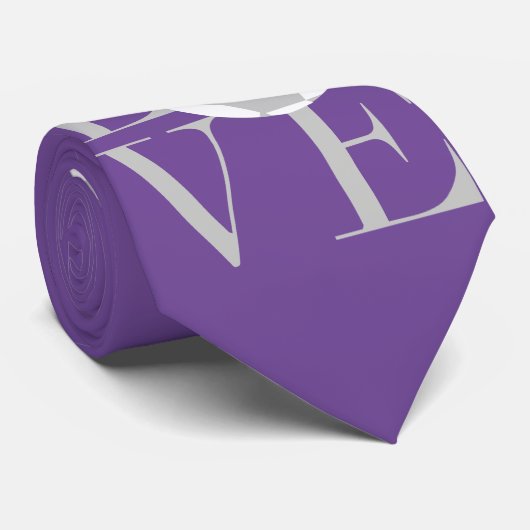 グレーサッカーネックレスを愛する ネクタイ (ロール)