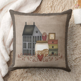 グレーサルトボックスハウス初期のカントリー クッション