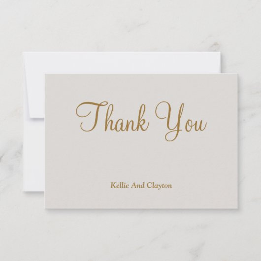 グレーサンキューカード (正面)