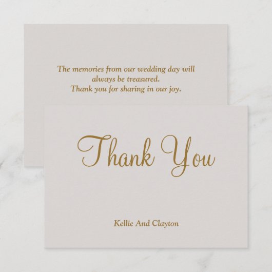 グレーサンキューカード (正面/裏面)