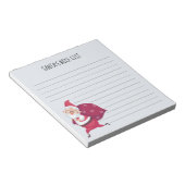 グレーサンタのナイスリスト ノートパッド (アングル)