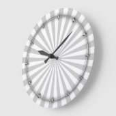 グレーサンバースト紡カスタマイズ車 ラージ壁時計 (傾斜)