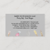 グレーシェフウォーターカラーベーキング器具ベーカリー 名刺 (裏面)