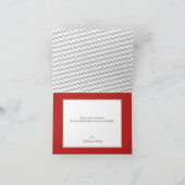 グレーシェブロンとレッドフォトサンキューカード サンキューカード (内部)