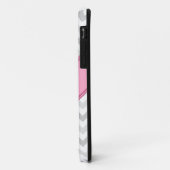 グレーシェブロンパーソナライズされたピンクiPhone 5ケース Case-Mate iPhoneケース (裏面/左)