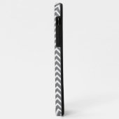 グレーシェブロンパーソナライズされたiPhoneケース Case-Mate iPhoneケース (裏面/左)