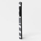 グレーシェブロン名前をカスタムする Case-Mate iPhoneケース (裏面/左)