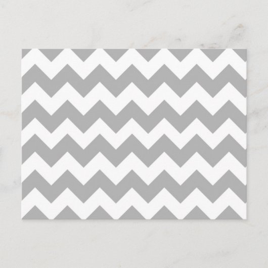 グレーシェブロン模様はがき ポストカード (正面)