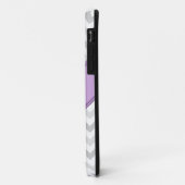 グレーシェブロン紫パーソナライズされたiPhone 5ケース Case-Mate iPhoneケース (裏面/左)