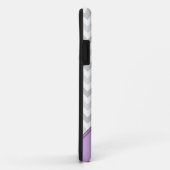 グレーシェブロン紫パーソナライズされたiPhone 5ケース Case-Mate iPhoneケース (裏面/右)